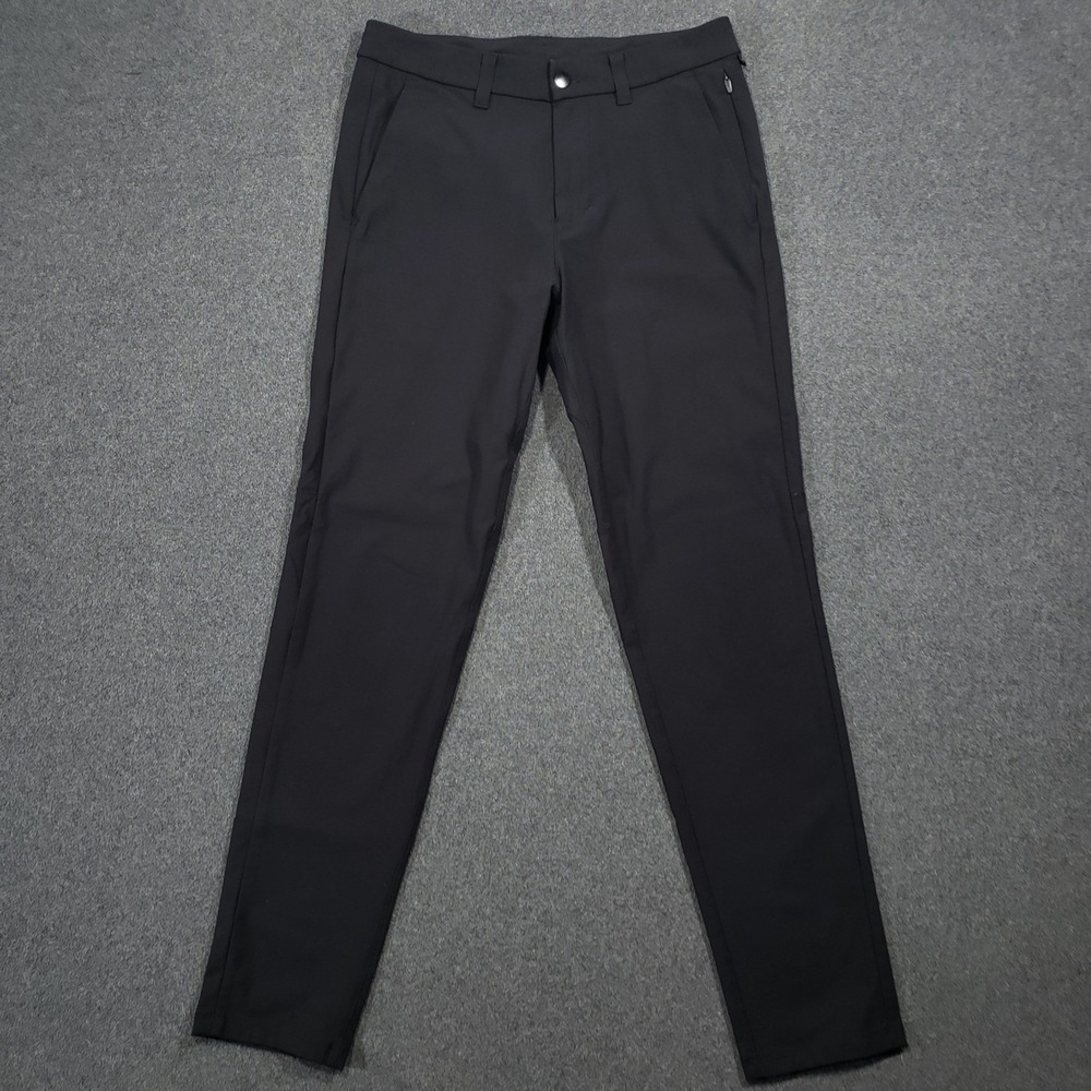 Lululemon Commission Slim-Fit Pant‎ Mens 30 Black Chino 31" Inseam Secure Pocket